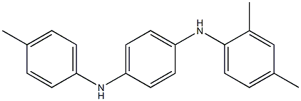 N-(2,4-Dimethylphenyl)-N'-(4-methylphenyl)-p-phenylenediamine 结构式