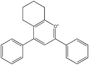 5,6,7,8-Tetrahydro-2,4-diphenylchromenylium 结构式