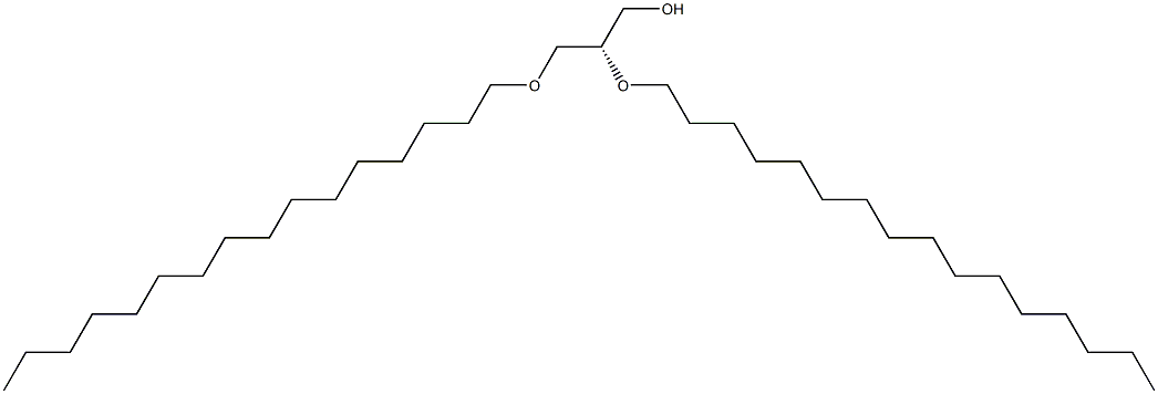 [S,(-)]-2-O,3-O-Dihexadecyl-D-glycerol 结构式