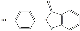 2-(4-Hydroxyphenyl)-1,2-benzisothiazol-3(2H)-one 结构式