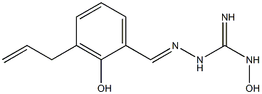 1-[[3-Allyl-2-hydroxybenzylidene]amino]-3-hydroxyguanidine 结构式