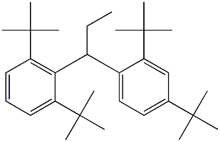 1-(2,4-Di-tert-butylphenyl)-1-(2,6-di-tert-butylphenyl)propane 结构式