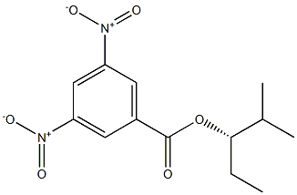 (+)-3,5-Dinitrobenzoic acid (S)-2-methylpentane-3-yl ester 结构式