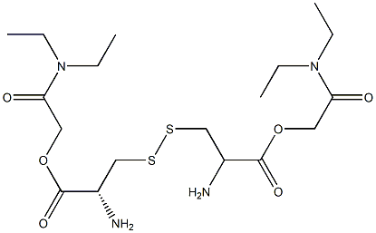 L-Cystine bis(2-diethylamino-2-oxoethyl) ester 结构式