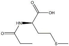 (R)-4-(Methylthio)-2-(propionylamino)butyric acid 结构式