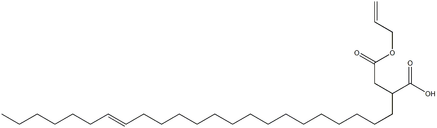 2-(16-Tricosenyl)succinic acid 1-hydrogen 4-allyl ester 结构式