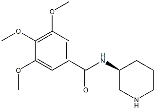 3,4,5-Trimethoxy-N-[(S)-3-piperidinyl]benzamide 结构式