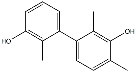 2,2',4-Trimethyl-1,1'-biphenyl-3,3'-diol 结构式