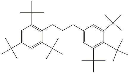 1-(2,4,6-Tri-tert-butylphenyl)-3-(3,4,5-tri-tert-butylphenyl)propane 结构式