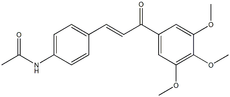 4-Acetylamino-3',4',5'-trimethoxy-trans-chalcone 结构式