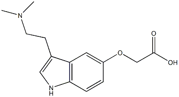 [[3-[2-(Dimethylamino)ethyl]-1H-indol-5-yl]oxy]acetic acid 结构式