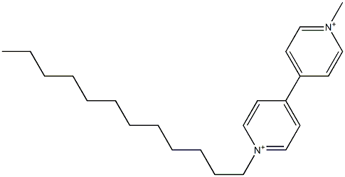 1-Dodecyl-1'-methyl-4,4'-bipyridinium 结构式