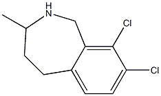 8,9-Dichloro-3-methyl-2,3,4,5-tetrahydro-1H-2-benzazepine 结构式