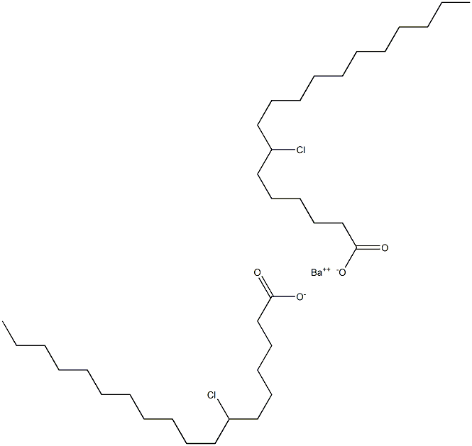 Bis(7-chlorostearic acid)barium salt 结构式