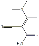 (E)-2-Cyano-3-(dimethylamino)-2-butenamide 结构式