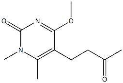 5-(3-Oxobutyl)-4-methoxy-1,6-dimethylpyrimidin-2(1H)-one 结构式