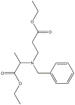 3-[Benzyl[1-(ethoxycarbonyl)ethyl]amino]propionic acid ethyl ester 结构式