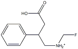 (1S,2S)-1-Fluoromethyl-3-carboxy-2-phenyl-1-propanaminium 结构式