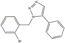 1-(2-Bromobenzyl)-5-phenyl-1H-1,2,3-triazole 结构式