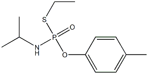 (Isopropylamino)thiophosphonic acid S-ethyl O-(4-methylphenyl) ester 结构式