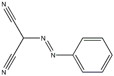 2-(Phenylazo)propanedinitrile 结构式