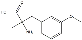 2-Amino-3-(3-methoxyphenyl)-2-methylpropanoic acid 结构式