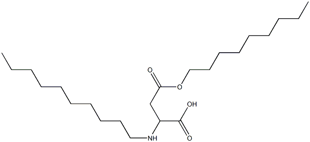 2-Decylamino-3-(nonyloxycarbonyl)propionic acid 结构式