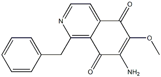 7-Amino-6-methoxy-1-(benzyl)isoquinoline-5,8-dione 结构式