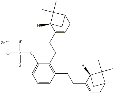 (2,3-Dinonylphenyloxy)dithiophosphonic acid S,S-zinc salt 结构式