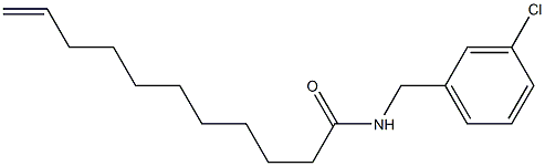 N-(3-Chlorobenzyl)-10-undecenamide 结构式