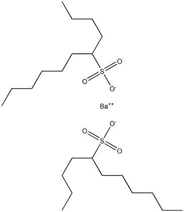 Bis(undecane-5-sulfonic acid)barium salt 结构式