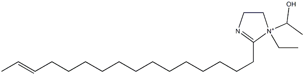 1-Ethyl-2-(14-hexadecenyl)-1-(1-hydroxyethyl)-2-imidazoline-1-ium 结构式