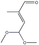 4,4-Dimethoxy-2-methyl-2-butenal 结构式