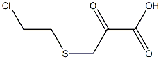 3-[(2-Chloroethyl)thio]pyruvic acid 结构式