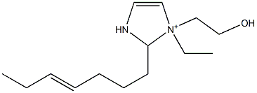 1-Ethyl-2-(4-heptenyl)-1-(2-hydroxyethyl)-4-imidazoline-1-ium 结构式