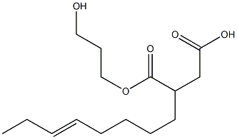 2-(5-Octenyl)succinic acid hydrogen 1-(3-hydroxypropyl) ester 结构式