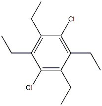 1,4-Dichloro-2,3,5,6-tetraethylbenzene 结构式