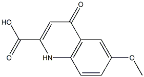 6-Methoxy-1,4-dihydro-4-oxoquinoline-2-carboxylic acid 结构式