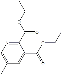 5-Methyl-2,3-pyridinedicarboxylic acid diethyl ester 结构式