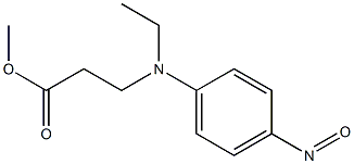 3-(N-Ethyl-4-nitrosoanilino)propionic acid methyl ester 结构式