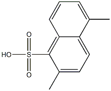 2,5-Dimethyl-1-naphthalenesulfonic acid 结构式