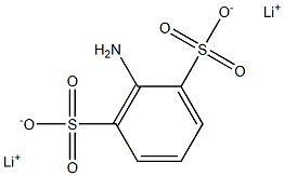 2-Amino-1,3-benzenedisulfonic acid dilithium salt 结构式