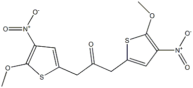 2-Methoxy-3-nitrothiophen-5-yl(methyl) ketone 结构式