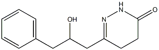 4,5-Dihydro-6-[2-hydroxy-3-phenylpropyl]pyridazin-3(2H)-one 结构式