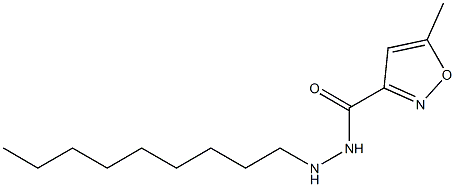 N'-Nonyl-5-methyl-3-isoxazolecarbohydrazide 结构式