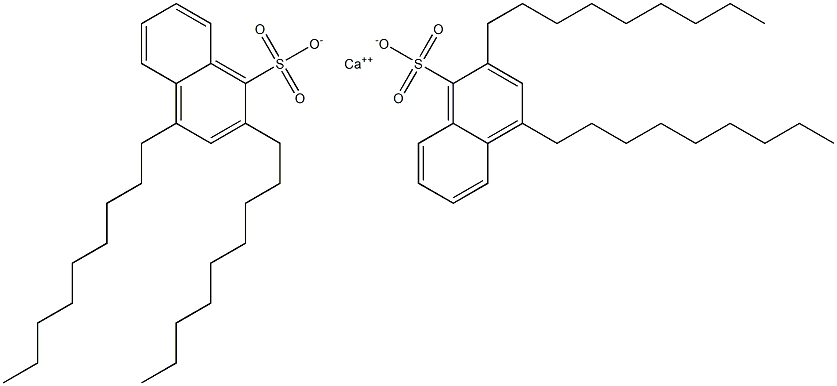 Bis(2,4-dinonyl-1-naphthalenesulfonic acid)calcium salt 结构式