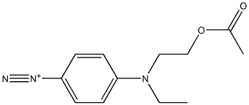 4-[Ethyl(2-acetoxyethyl)amino]benzenediazonium 结构式