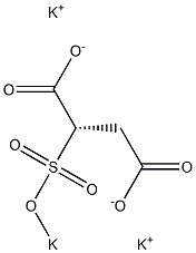 [S,(-)]-2-(Potassiosulfo)succinic acid dipotassium salt 结构式