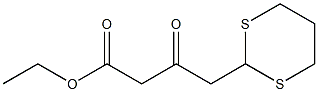 3-Oxo-4-(1,3-dithian-2-yl)butyric acid ethyl ester 结构式