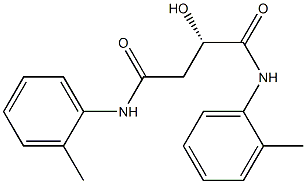 [S,(-)]-2-Hydroxy-N,N'-di(o-tolyl)succinamide 结构式